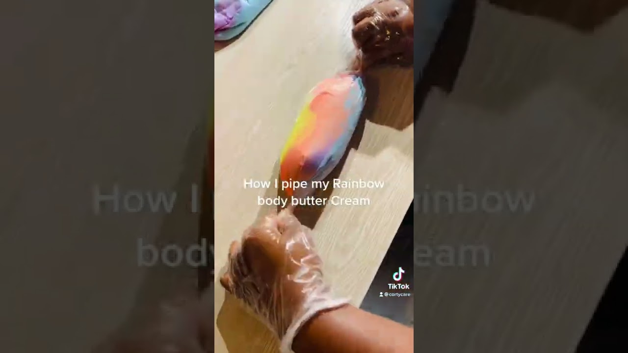Over the rainbow body butter cream