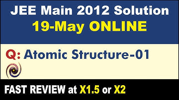 JEE Main 2012 Physics Solutions | Atomic Structure-01