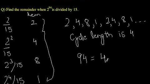 Lec23  Remainder Pattern Method