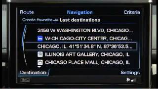 Audi MMI Navigation tutorial Navigation plus with MMI touch