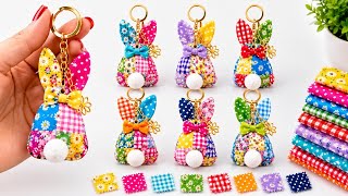 DON’T THROW AWAY OLD FABRIC! Make This VIRAL Bunny Keychain 🤯 screenshot 3