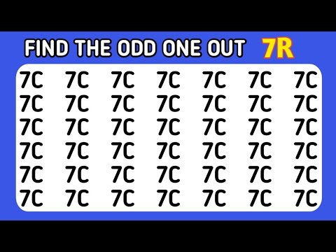 Find the ODD One Out | Find The ODD Number And Letter Edition! | Easy ...