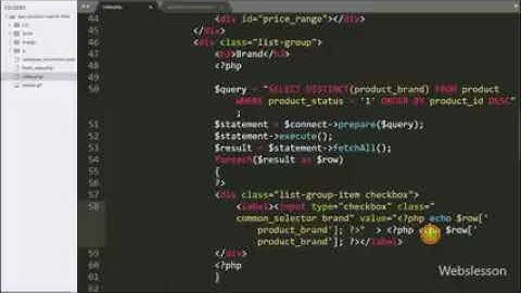 Advanced ajax product filters in PHP and AJAX