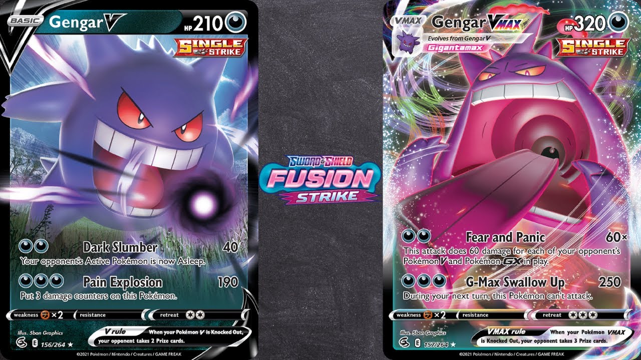 gmax gengar pokemon card Gengar VMAX - 157/264 - Fusion Strike