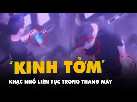 Phẫn nộ nam thanh niên liên tục khạc nhổ, vứt khẩu trang trong thang máy chung cư