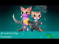 Cat Ninja 004 Presentation #animal #3D #Cartoon #lowpoly #Character #cat #casual #rigg #furry #cute