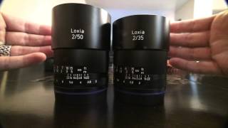 Zeiss Loxia Lenses for Sony E Mount. Full Frame. 35 and 50 f/2