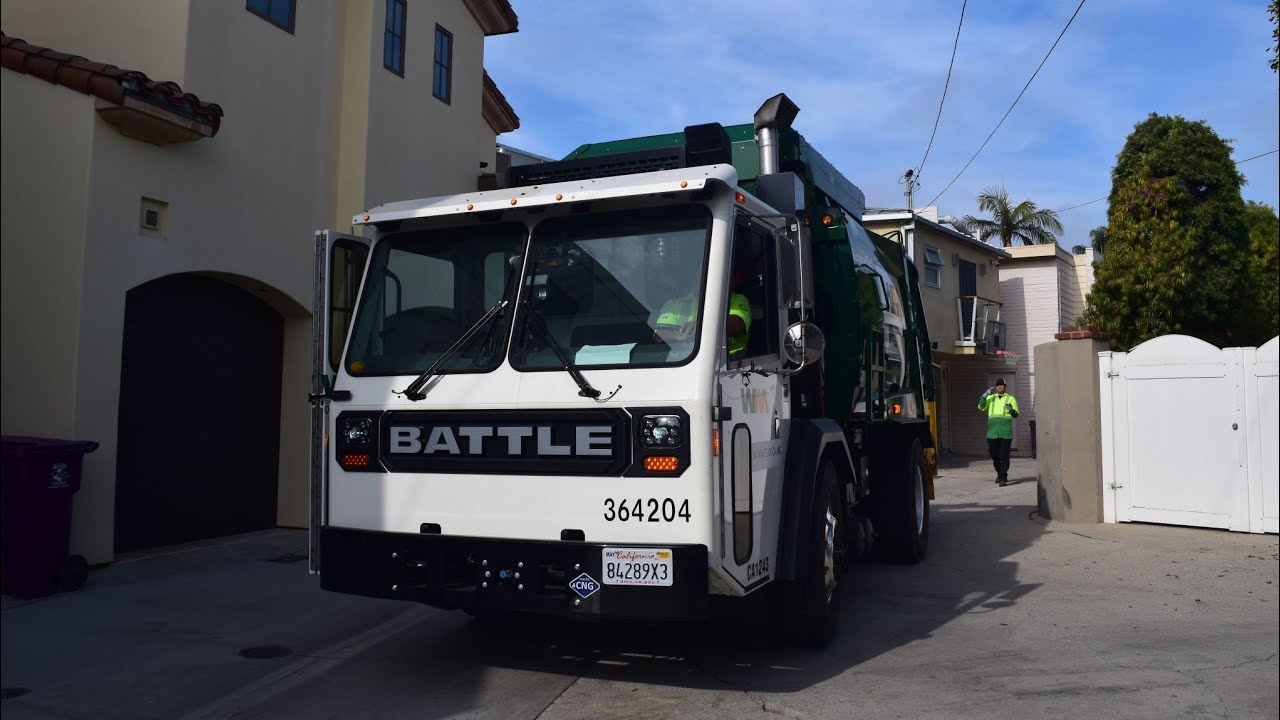 Waste Management 2024 Battle Motors LET2 New Way Rear Loader #364204 on ...