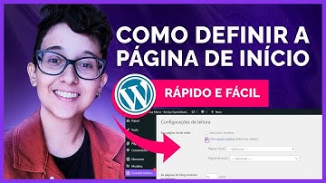 Como Mudar a Página Principal no Wordpress - Como Publicar o Site