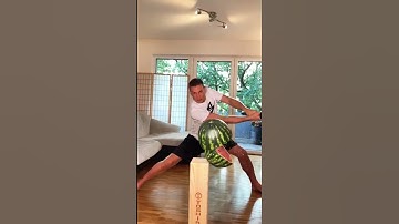 Katana vs Watermelone Slow-Motion Sword Cutting