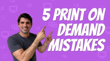 5 Print on Demand Mistakes to Avoid 2021 | POD Tips for Beginners