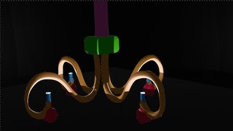 Blender "chandelier" modeling