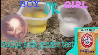 Baking soda gender test / baking soda pregnancy test 2017 /gender reveal