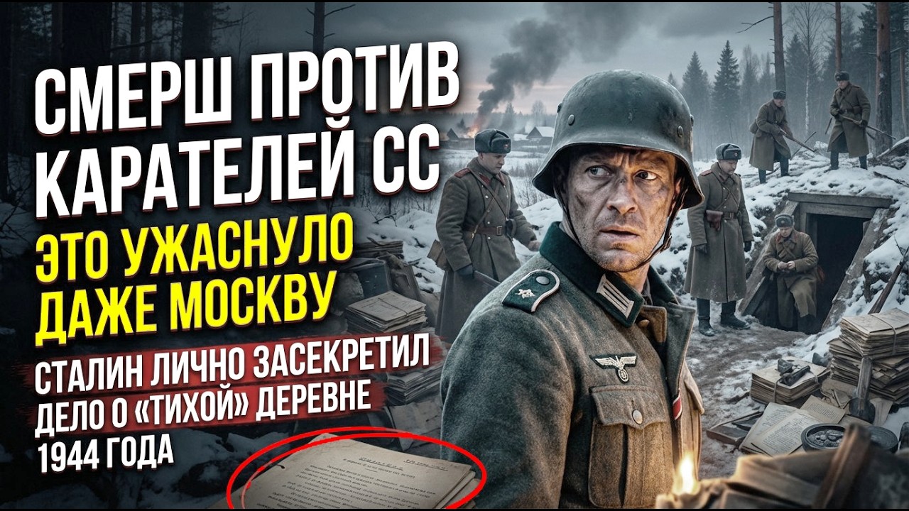 СМЕРШ против КАРАТЕЛЕЙ СС! Это дело ужаснуло даже Москву. Сталин лично засекретил архив 1944 года
