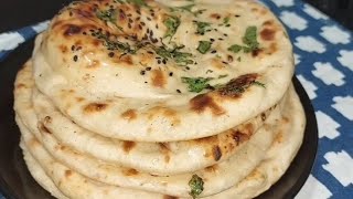 Instant Naan/ No Tandoor No Yeast Soft Butter Naan Recipe