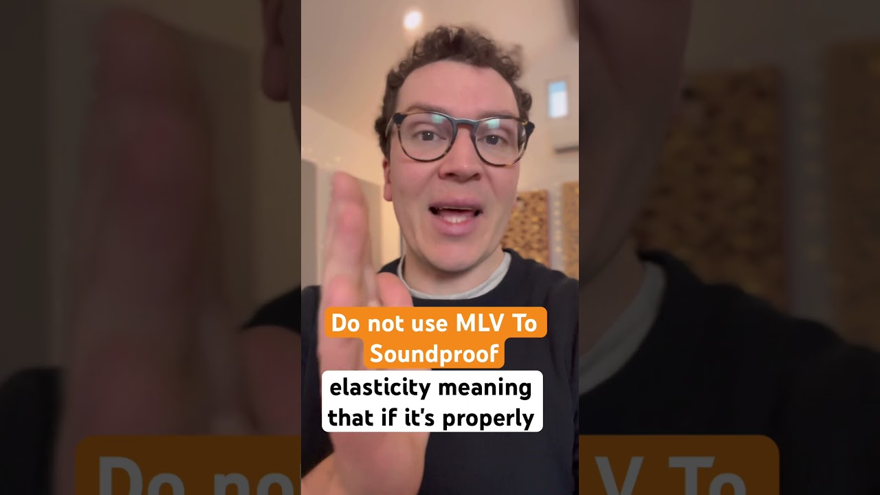 Не используйте MLV (винил с массовой загрузкой для звукоизоляции). 