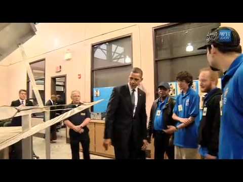 President Obama at Savannah Technical College (raw footage)