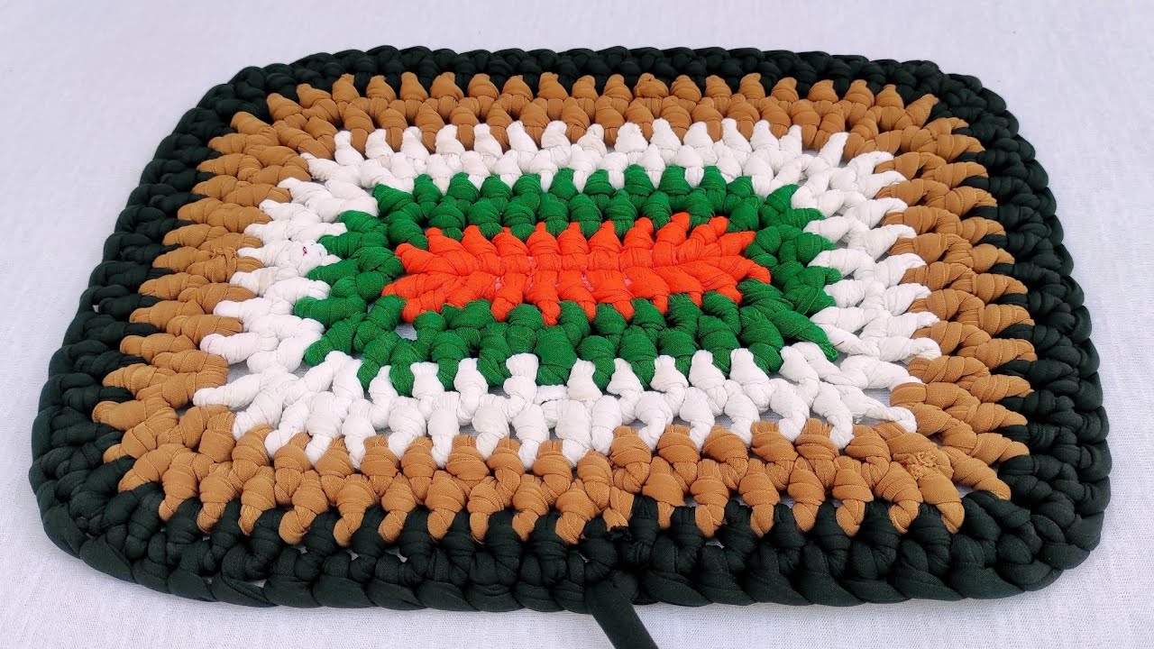 door mat using waste cloth, doormat making at home paydan banane ka