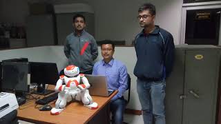 Nao programing with Tactile head sensor by Mechatronics & Robotics Lab,ME,IIT Guwahati