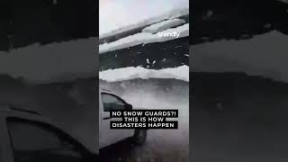 Massive Snow Collapse From Roof Buries Carsshocking Clip