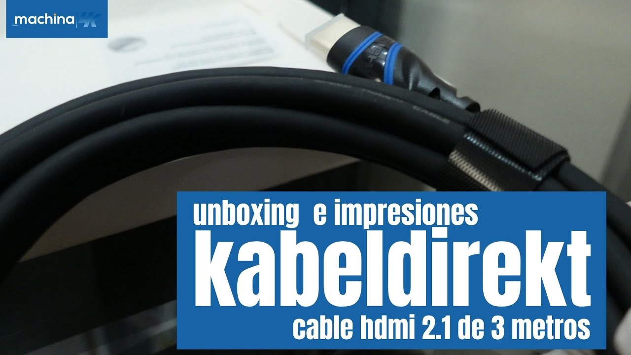 Cable Kabeldirekt HDMI 2.1 de 3 Metros ¿El mejor Ultra High Speed