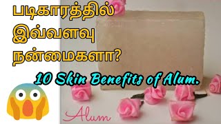 || 10 skin  benefits of Alum || படிகாரத்தின் நன்மைகள் || what does it do on the skin?||