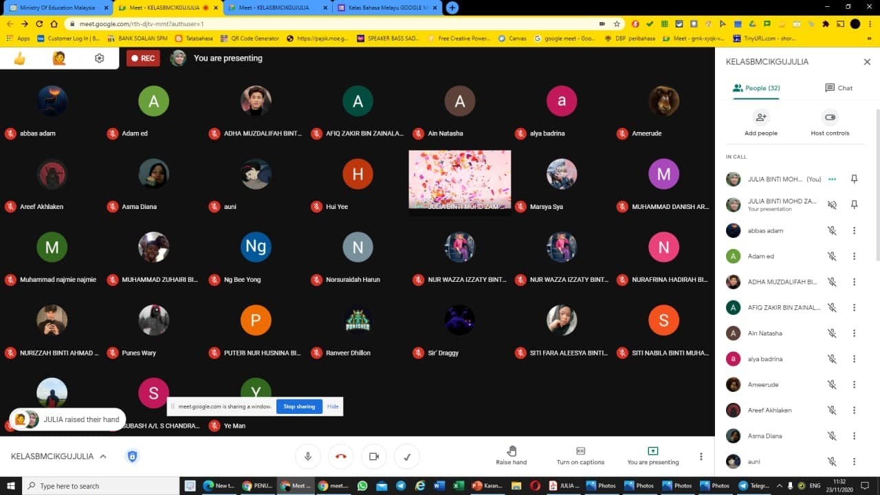 Google Meet Bahasa Melayu Karangan SPM 2020 - Kelas Tingkatan 5 Epsilon,5 Tetra & 5 Omega