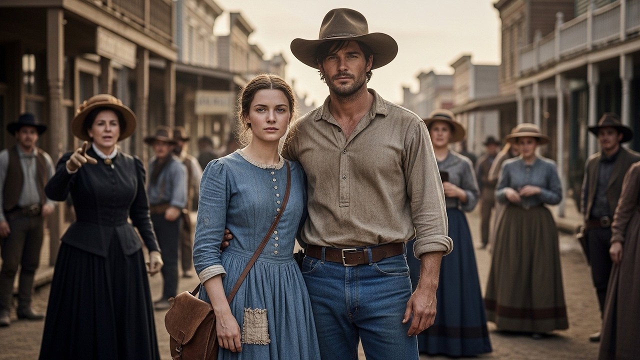 The Cowboy Saw Her Being Mocked in the Street, Stood Beside Her and Silenced the Crowd
