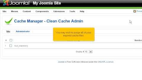 Joomla - Administrator - Cache