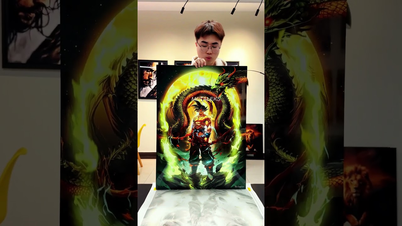DBZ  HD Metal Print🔥💯#vegeta #goku #DragonBall #dbz #anime #art  #wallart #manga #metaleks #prints