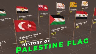 Flag: A variant of the flag of Palestine used in some period of
