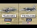 Comparaison des avions du tejas mark2 indien et du f16 fighting falcon de construction amricaine tejas mk2 f16 faucon