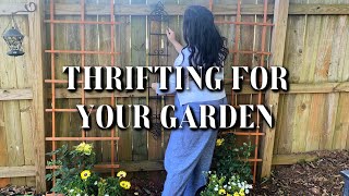 Decorate \& Garden On A Budget | Thrift Shopping For A Garden!