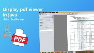 How to display pdf viewer in java (Neatbeans)