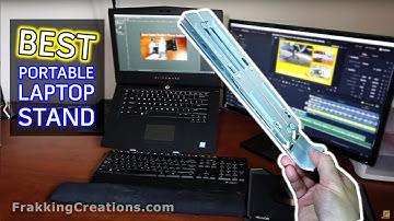 Best portable laptop stand for work, school, travel, home - Foldable aluminum laptop stand