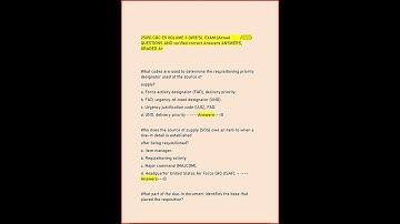 2S051 Cdc E5 Volume 3 Ures Exam Actual Questions And Verifie video