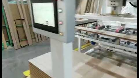 Automatic production line for door frame