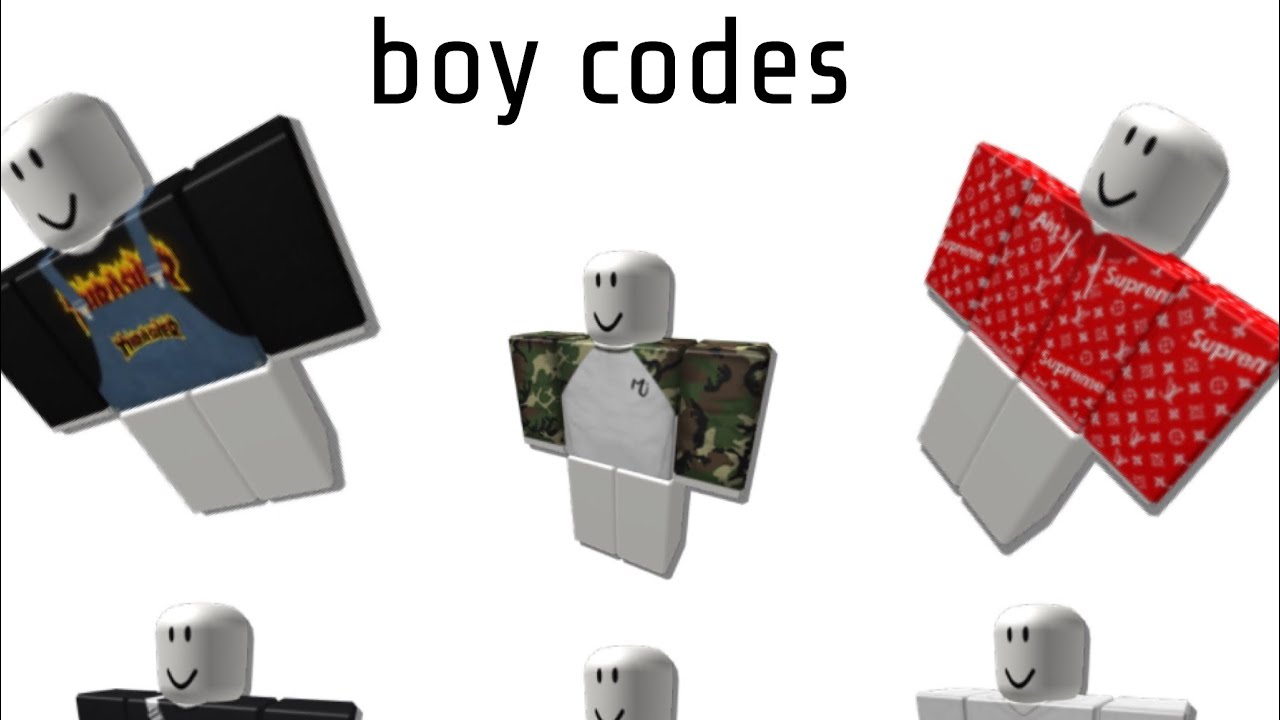 Roblox Codes For Clothes Boy 2021