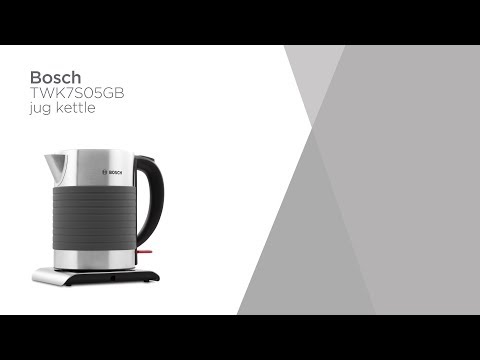 Bosch TWK7S05GB Jug Kettle - Grey & Black | Product Overview | Currys PC World