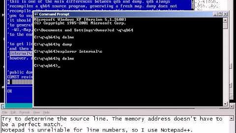another debugger demo (qdb and dump)