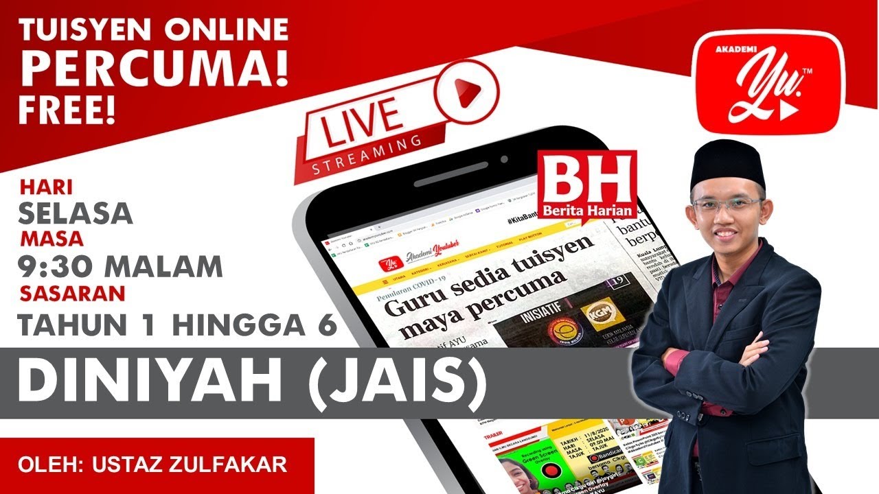 🔴 [LIVE] DINIYAH JAIS, MAKHRAJ HURUF SIRI 2 OLEH USTAZ ZULFAKAR #03 #TUISYENPERCUMA