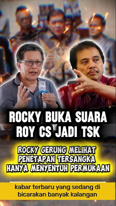 ROCKY GERUNG BUKA SUARA TERKAIT ROY SURYO RISMO DKK JADI TSK IJAZAH JOKOWI #roysuryo