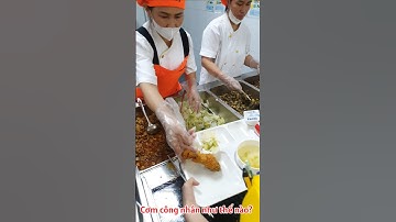 Review cơm công nhân ở KCN sẽ như thế nào? #shorts