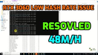 How to Resolve RTX 3060 Low Hash Rate Problem | ISSUE RESOLVED |