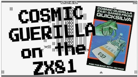 Cosmic Guerilla on the 16K ZX81 from Quicksilva (1983)