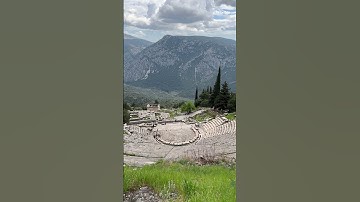 Greece: Amazing Delphi ruins of Temple of Apollo Oracle #delphi  #greece