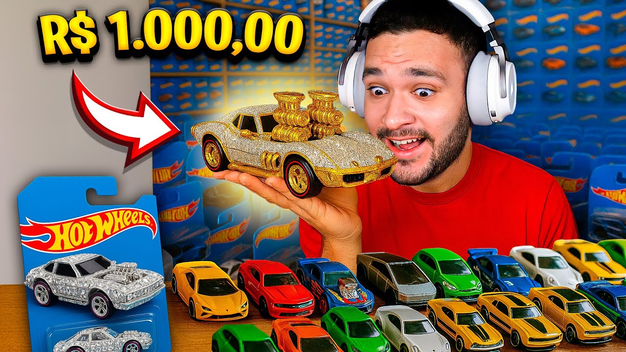 GASTEI R$1.000 em PACOTES de CARRINHOS da HOTWHEELS! Supercar Collection Simulator