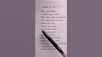 Thumbnail of Ed Sheeran ~ 🌼Shape Of You (Lyrics)