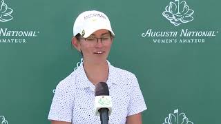 Hailey Borja Wednesday Interview First Round 2022 Augusta National Women's Amateur