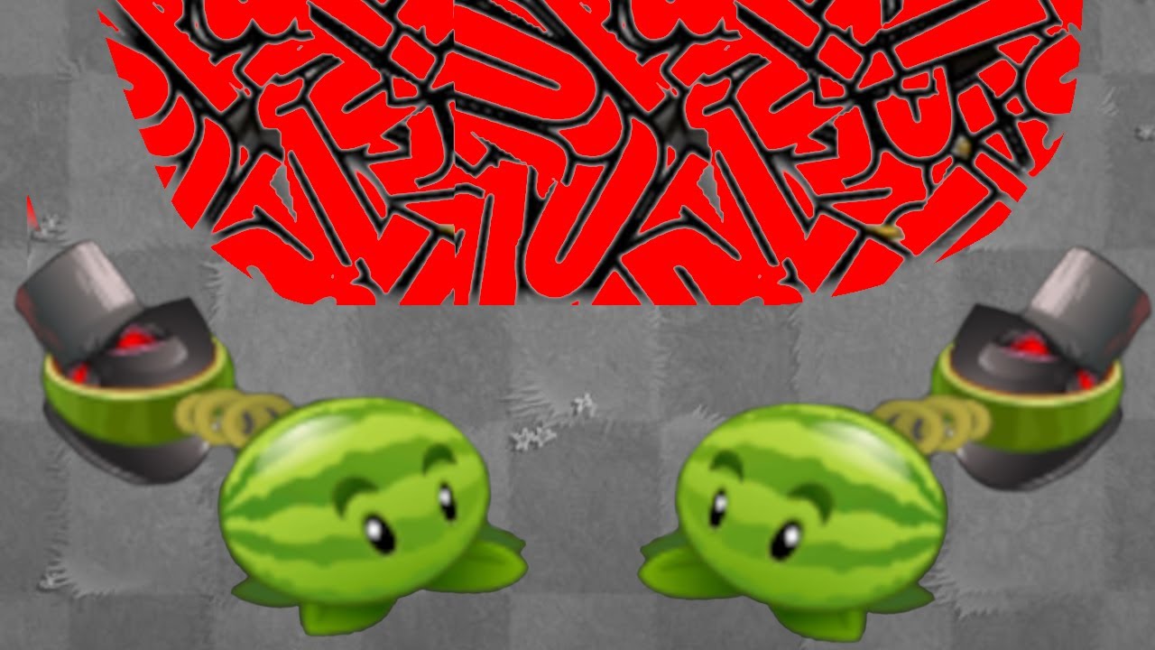 Plants vs Zombies Hack - Melon pult with Doom shroom vs All 9999 ...